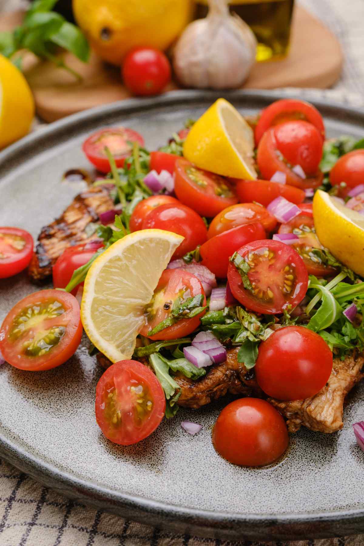 Grilled Chicken Paillard With Arugula Salad
