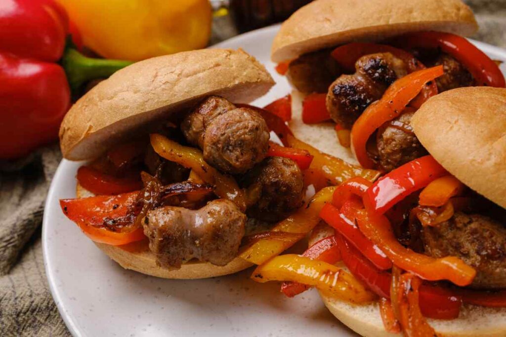 Sausage and Peppers Sandwich